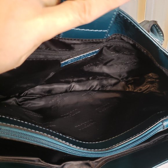 SERETA Teal Shoulder Handbag - Picture 6 of 16